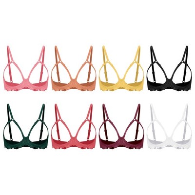 Women Lingerie Valentine s Day Bralette Couple Games Bra Adjustable Underwear