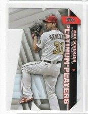 Max Scherzer 2021 Topps Update Series Platinum Players Die-Cut #PDC-55 Nationals