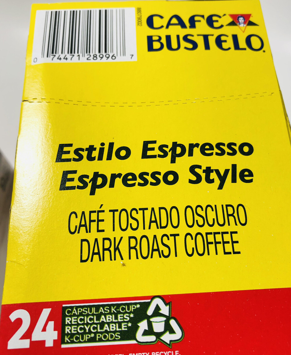 48 Cafe Bustelo, Espresso Style Dark Roast Coffee Keurig KCup Pods