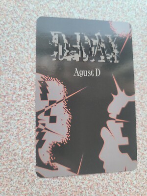 BTS Yoongi Agust D SUGA - D- Day Seoul Concert Army Zone Photocard