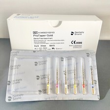 8 paquetes/caja 31 mm SX-F3 ProTaper oro dental endo conducto radicular limas estériles rotativas