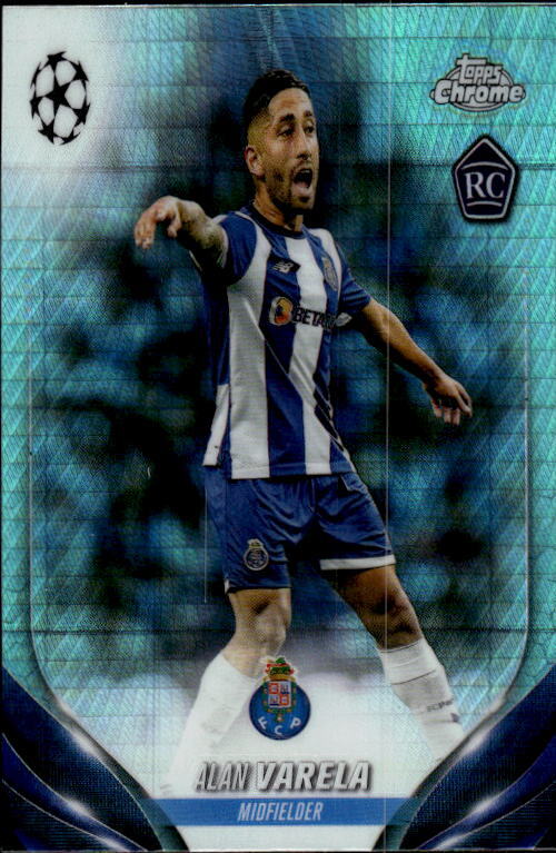2023-24 Topps Chrome UEFA Club Competitions Alan Varela #55 Aqua Prism Refractor