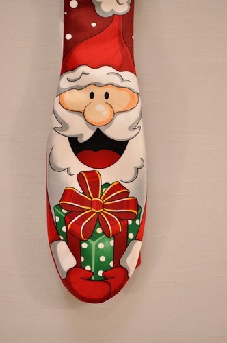men's Noel Christmas tie Santa Claus face Ho! Ho! Ho! red, white MSRP $32 - Picture 2 of 3