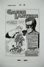 Original Production Art GREEN LANTERN #10, splash page, GIL KANE art, 11x17