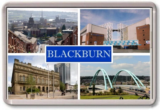 FRIDGE MAGNET - BLACKBURN - Large - Lancashire TOURIST