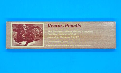 New Box of 12 Blackfeet Indian Pencils No. 2 Med Soft – 10 Vector & 2 Sundance