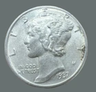 1937 AU  Mercury Dime  Actual Coin Very Nice Conditions Check My Other Inventory