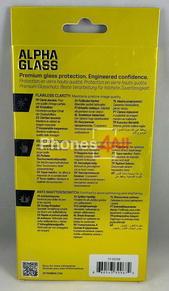 OtterBox Alpha Glass for iPhone 5/5s/5c/SE 1st Generation BRAND NEW OEM - Image 2 of 3