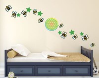 Wandtattoo Bienen Wandaufkleber FüR Kinderzimmer Wandsticker 10