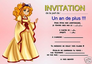 5 12 Ou 14 Cartes Invitation Anniversaire Vip Ref 460 Greeting Cards Invitations Home Garden