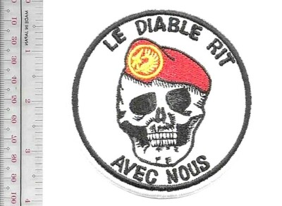 France French Foreign Legion Etrangere Le Diable Rit Avec Nous Ecu NO TARIFF