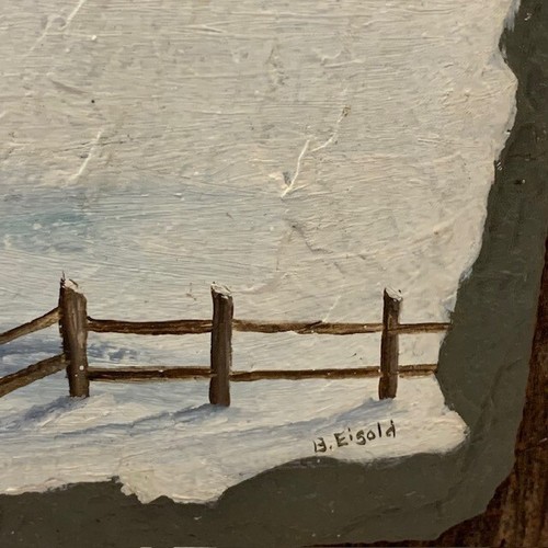 VTG Barn Wood Art Studio Decor Slate Estate Snow Lodge Cabin Chalet Rustic Rare - Picture 13 of 21