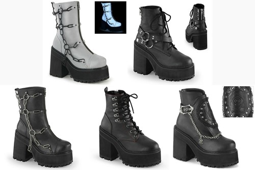 Block Heel Platform Ankle Boot | eBay