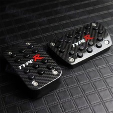 For Honda Civic Carbon Fiber Type R Sty Brake Pedals Pad Covers Automatic At Gas