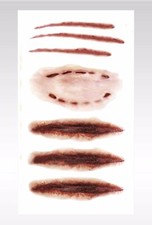 party favour waterproof Bloody Flesh Scar Halloween temporary tattoo