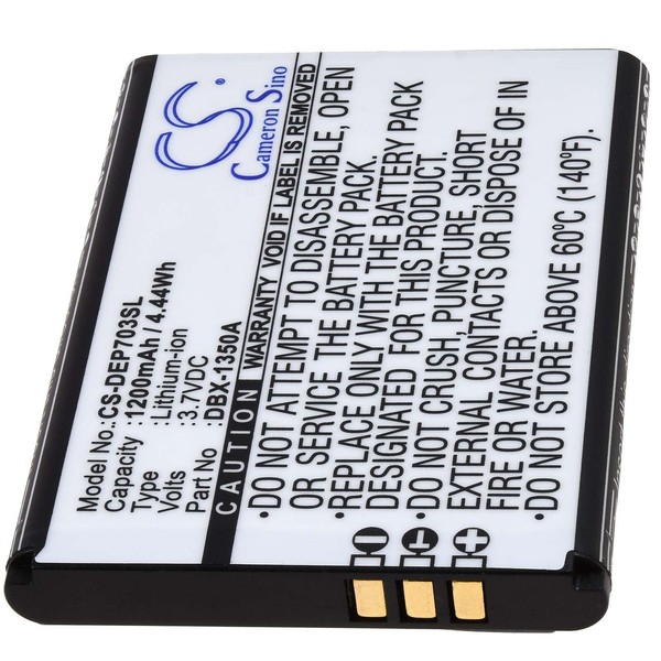 Akku FüR Handy Doro 7030, 7031 3,7V 1200Mah/4,4Wh Li-Ion Schwarz-image