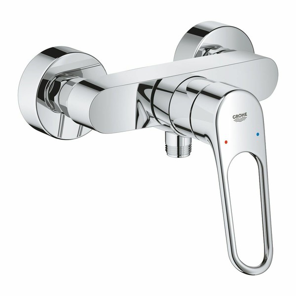 Grohe Eurosmart Eh Brausenarmatur Wandmontage 25242003 Mit Offenem Hebel Chrom-image