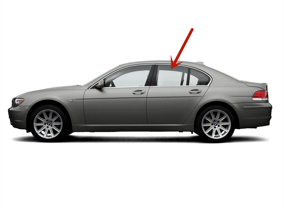 Подходит для 02–08 BMW 745 750 760 Alpina B7 левостороннее стекло на заднюю дверь водителя LAMI - Изображение 2 из 4