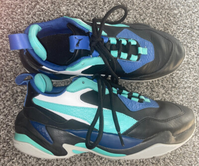 Puma Rs Fast Thunder Mens Shoes Size 8.5 Black/Teal/Blue Great Condition