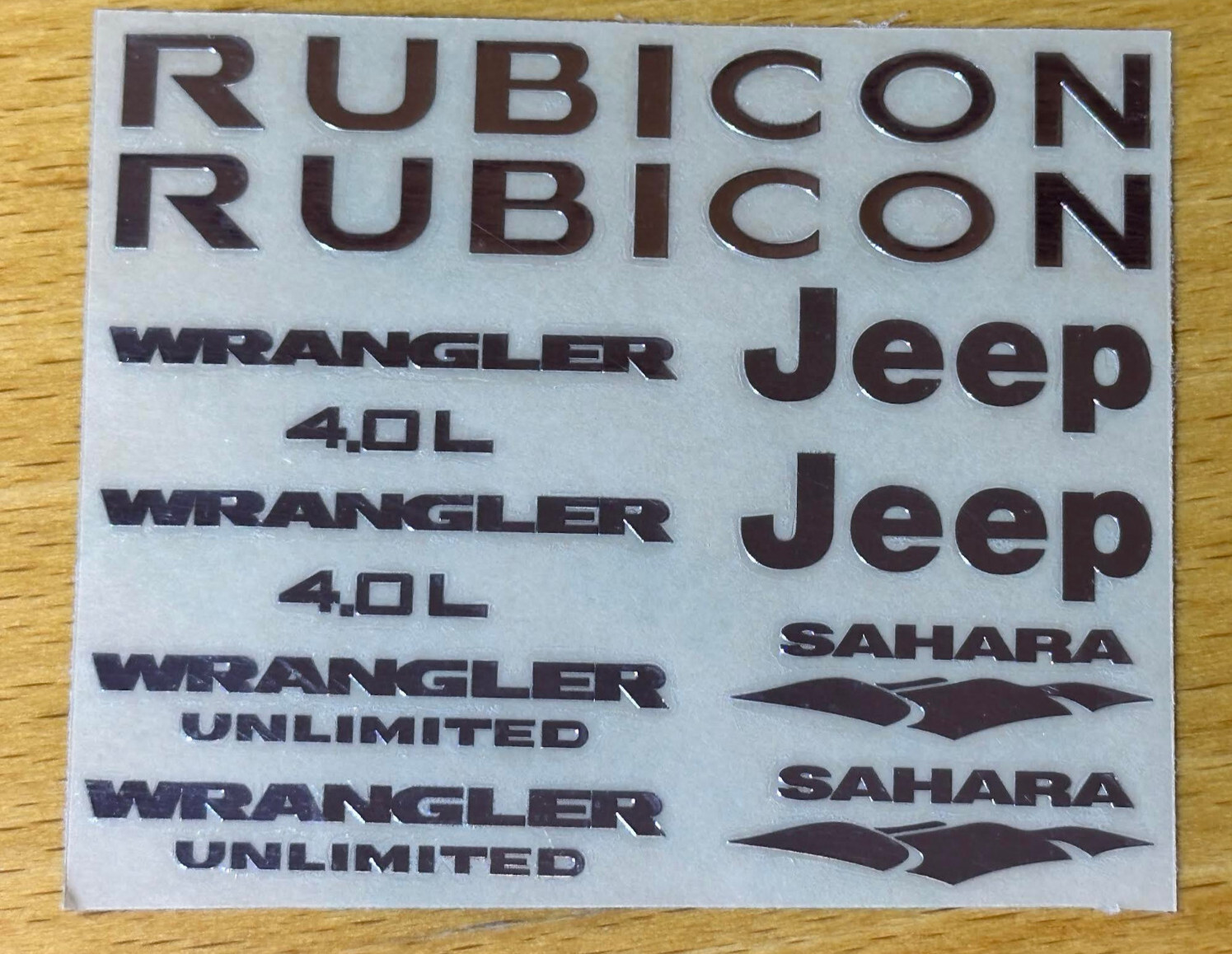 1/10 1/6 Sticker JK LOGOS For FMS Mashigan JEEP YJ Wrangler 