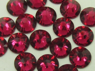 20ss RUBY (maxima) FLAT BACK PRECIOSA Rhinestones. 72pcs.