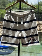 Polo Ralph Lauren Men's White Classic Fleece Sweat Shorts Size M - New Tags