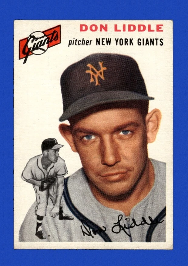 Don Liddle trading card