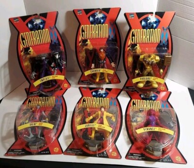 Marvel X-Men Generation X 6 Figure Lot Set Phalanx Jubilee Penance Chamber 
