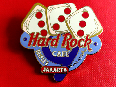 HRC Hard Rock Cafe Jakarta 9th Anniversary 2001 3 Dice LE
