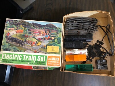 Vintage Louis Marx Electric Train Set No 4351 Complete Boxed O Gauge Untested
