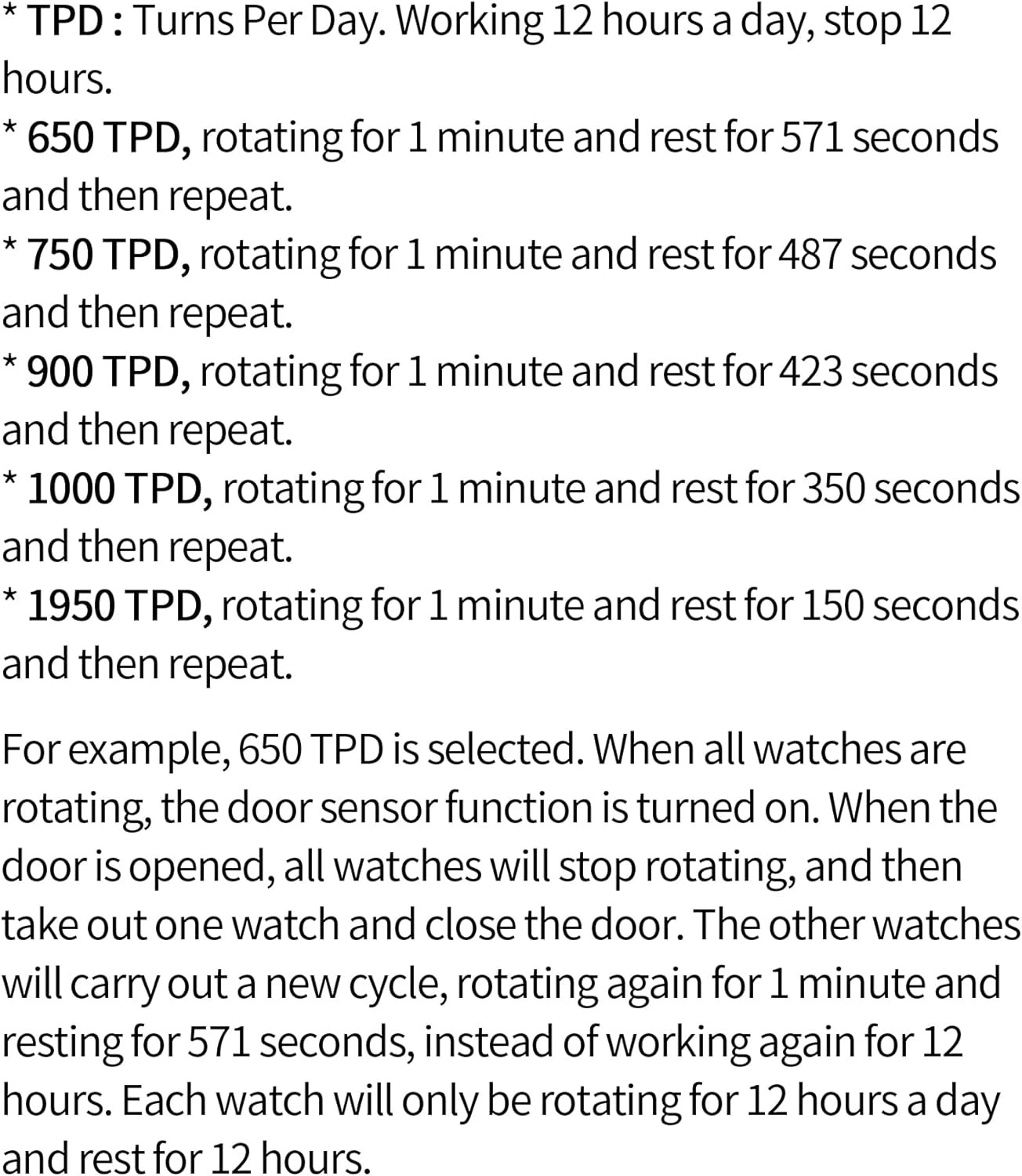 6 Watch Winders for Automatic Watches Wooden Rotating Watch Box 15 Rotation Mode