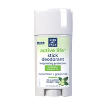 Active Life Deodorant Stick  Green Tea 2.48 oz By Kiss My Face