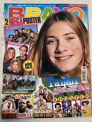 Bravo  28/1997 , Taylor,Hanson,Kellys,Bravo Zeitschrift