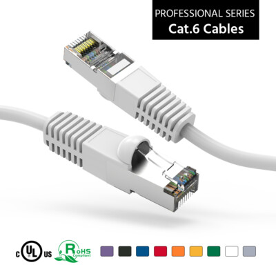 2'Ft lot 10 - 5 - 1 10G Cat6 Network Ethernet SSTP Shielded Patch Cable Copper