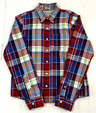 Abercrombie and Fitch Kids Boys Muscle Plaid Button Down Shirt 125060131 Size XL