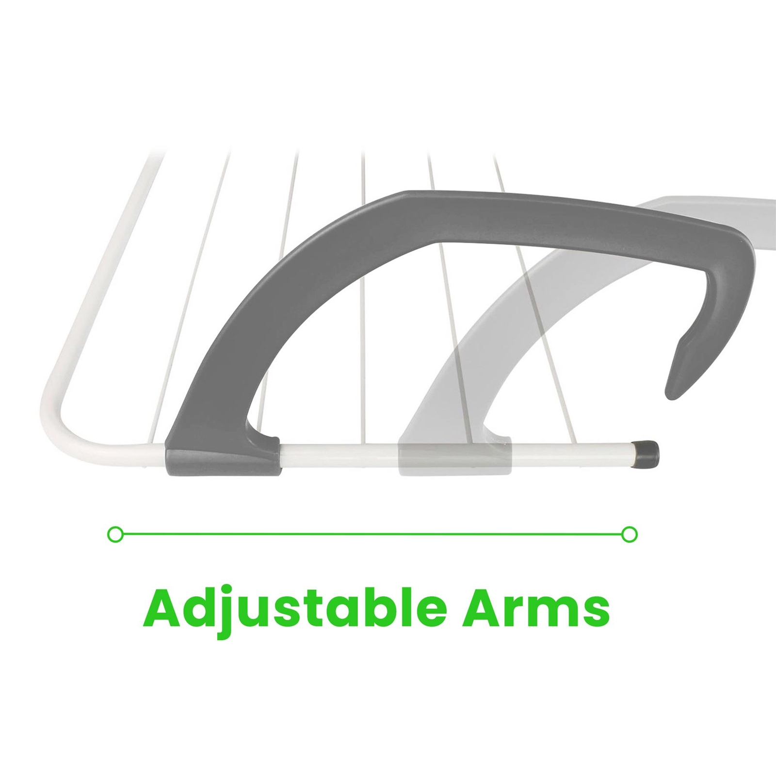 Hanging Radiator And Balcony Drying Rack 5 Bar Clothes Airer Rack 3m ...