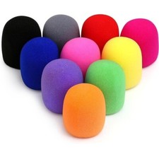 10Pcs Microphone Foam Covers Thick Handheld Stage Reusable Microphone Cover