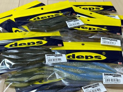 DEPS Sakamata Shad 4 8'' Soft Plastic JDM Jerkbait Swimbait Bass Saltwater Trout