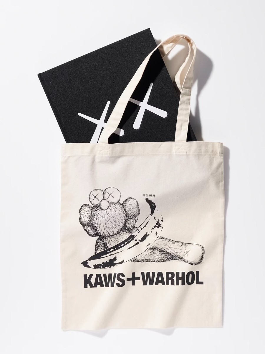 BRAND NEW KAWS + ANDY WARHOL UNIQLO Collection Artbook & Tote Bag 