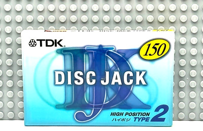 TDK  DJ  DISK JACK    150  1999 JAPAN  BLANK  CASSETTE TAPE (1)  (SEALED)