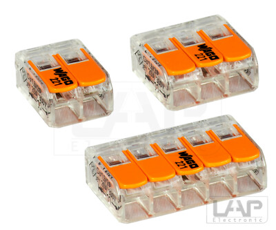 WAGO Klemmen 221-612 221-613 221-615 Klemme mit Hebel Hebelklemme bis 6mm²