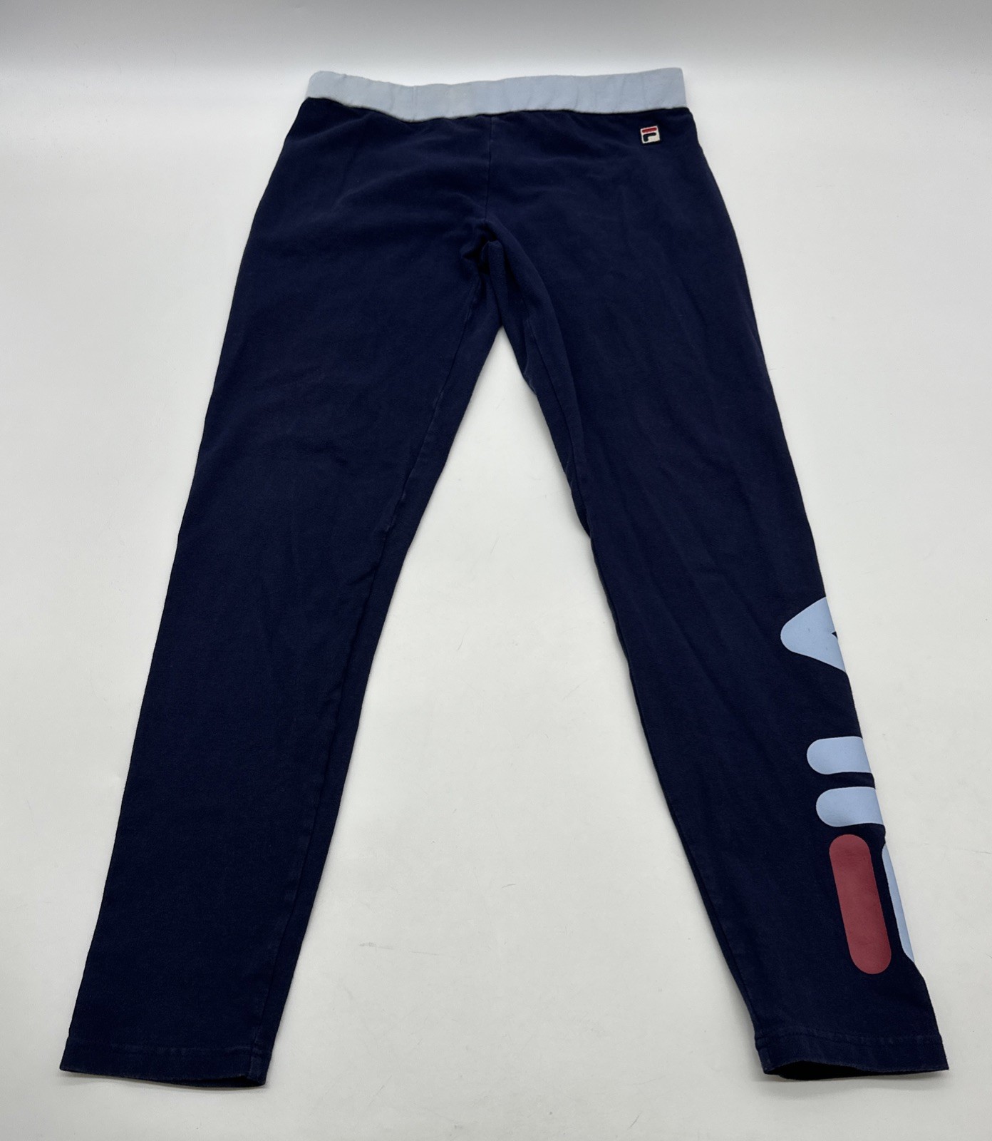 Fila Leggings Women Small Blue Logo …#27278