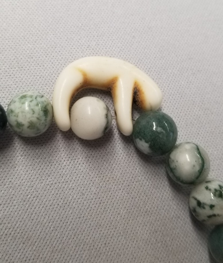 Fahlo The Wander Rainforest Green Beaded Bracelet 7"