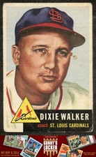 1953 Topps Dixie Walker 190 St. Louis Cardinals