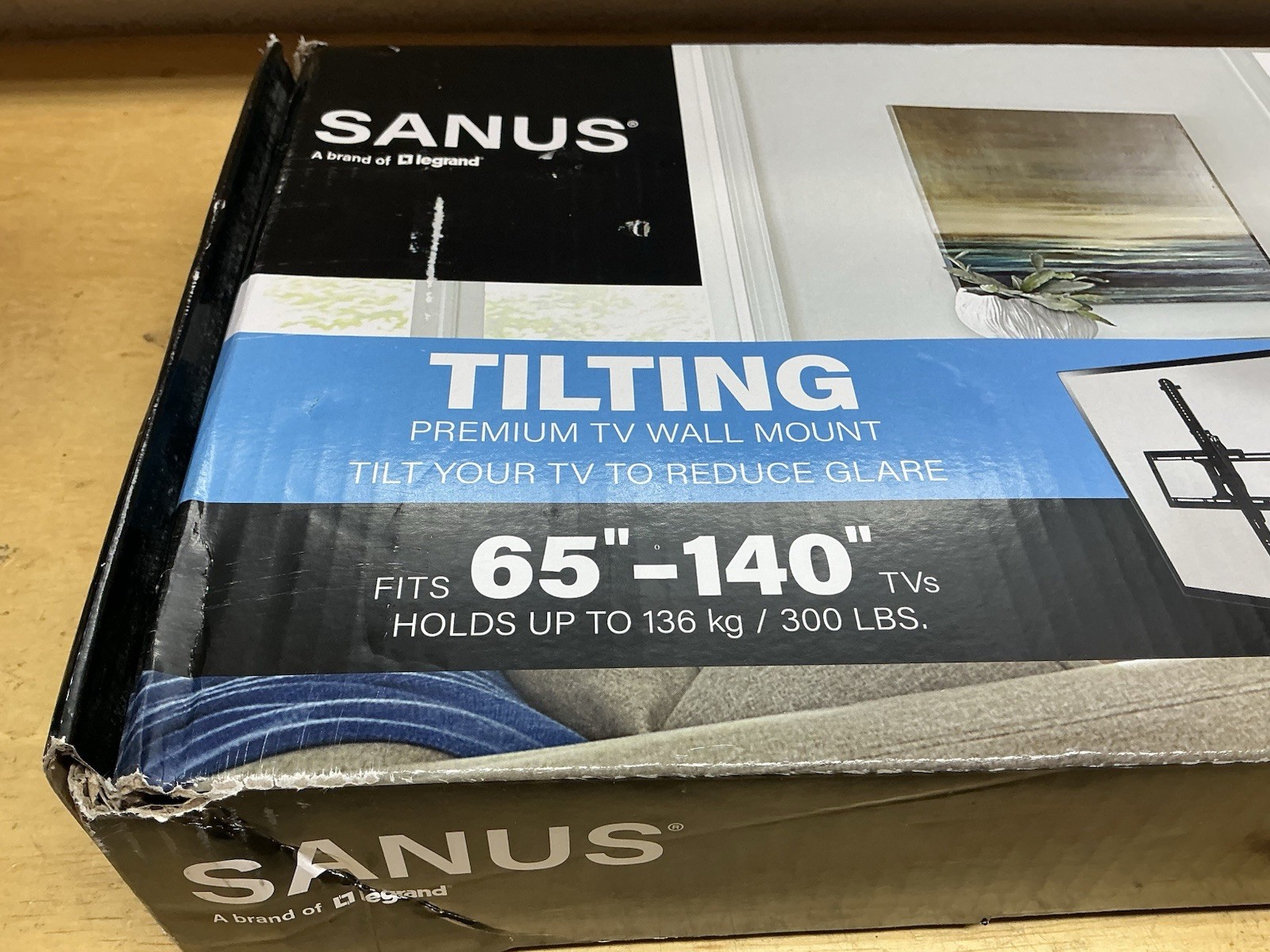 Sanus VXT7-B2 Premium X-Large Tilting TV Wall Mount for 65"-140" TVs, Black
