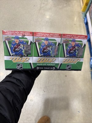 Upper Deck NHL 2025-26 Hockey MVP Blaster Box 3-Pack Factory Sealed