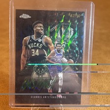 2025-26 Topps Chrome - Instinct Giannis Antetokounmpo #INS-4 Green Refractor /99