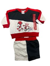NWT Boys SPIDERMAN Spidey 2 Piece Short Set Size 18 M