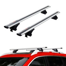 Ridigo Silber Aluminium Dachträger für Hyundai Santa Fe 1 I SM 2000-2006