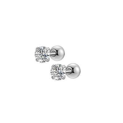 1/ 6 Pairs Hypoallergenic Screwback Earrings for Women Girls, 316L Stainless Ste